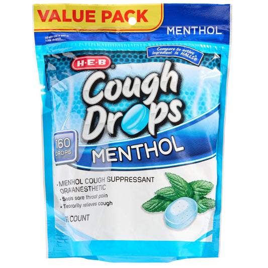 H-E-B Menthol Cough Drops – Value Pack