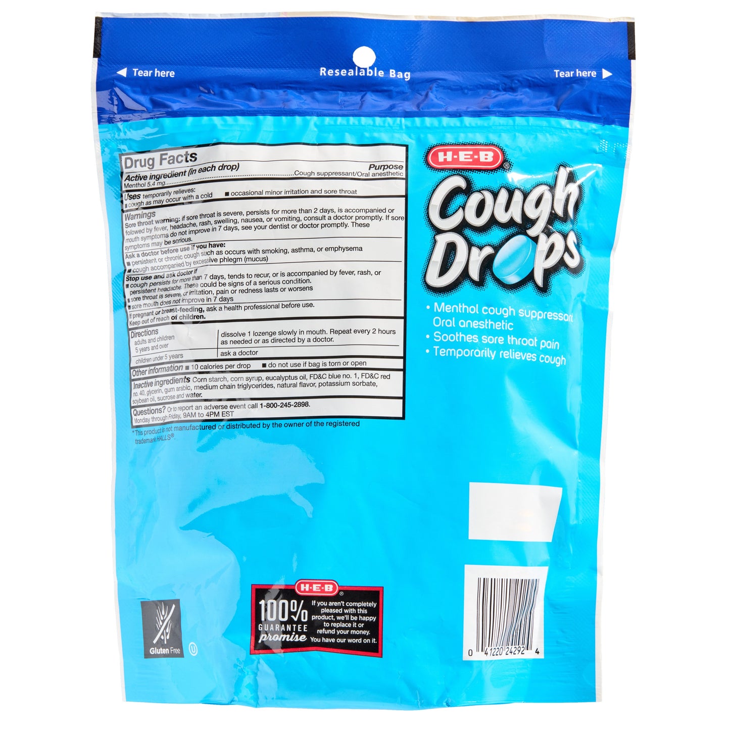 H-E-B Menthol Cough Drops – Value Pack