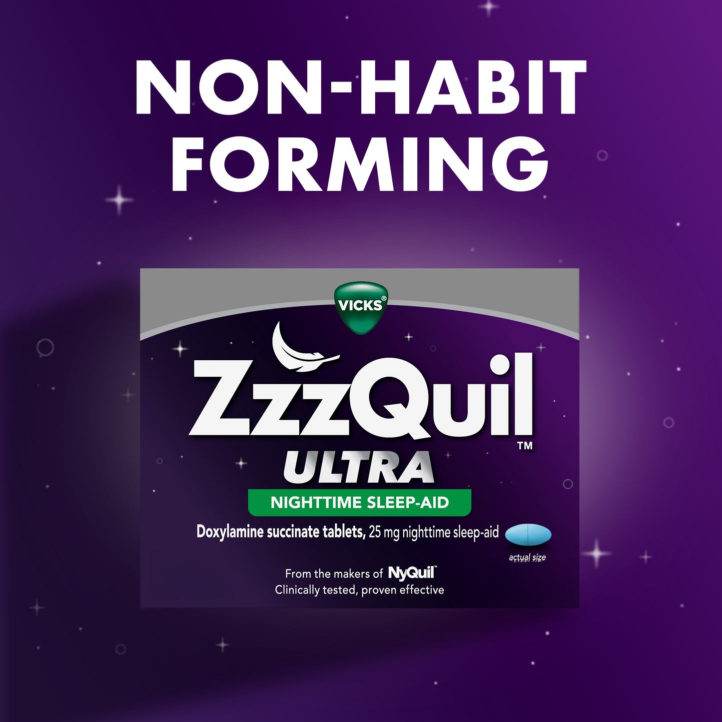 Vicks ZzzQuil ULTRA Nightime Tablets, Sleep Aid