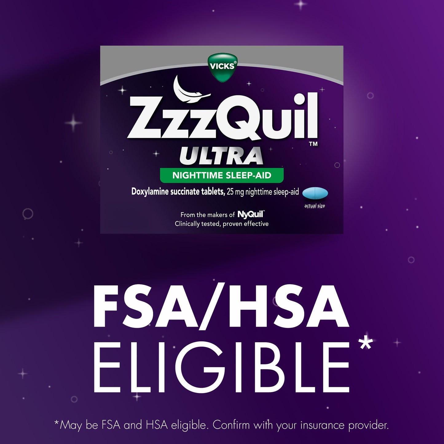 Vicks ZzzQuil ULTRA Nightime Tablets, Sleep Aid