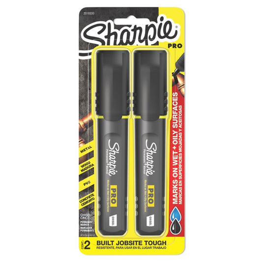 Sharpie PRO Chisel Tip Permanent Markers - Black Ink