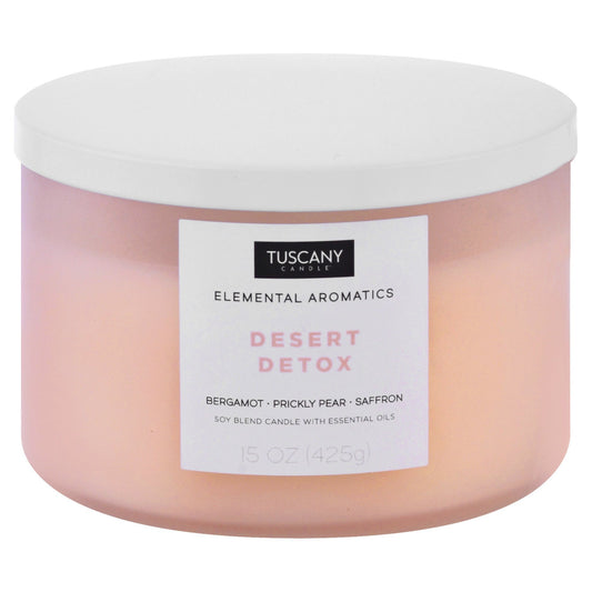 Tuscany Candle Elemental Aromatics Desert Detox Soy Blend Candle
