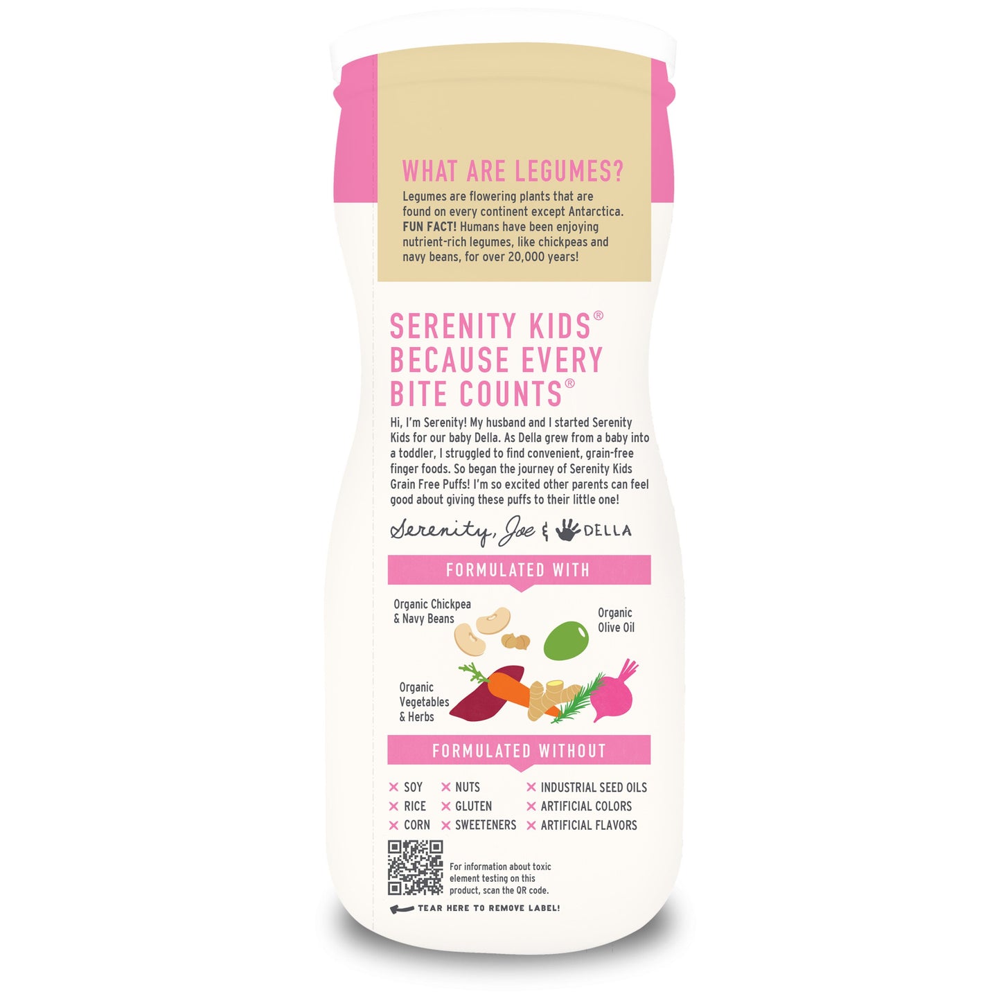 Serenity Kids Grain Free Puffs - Carrot & Beet