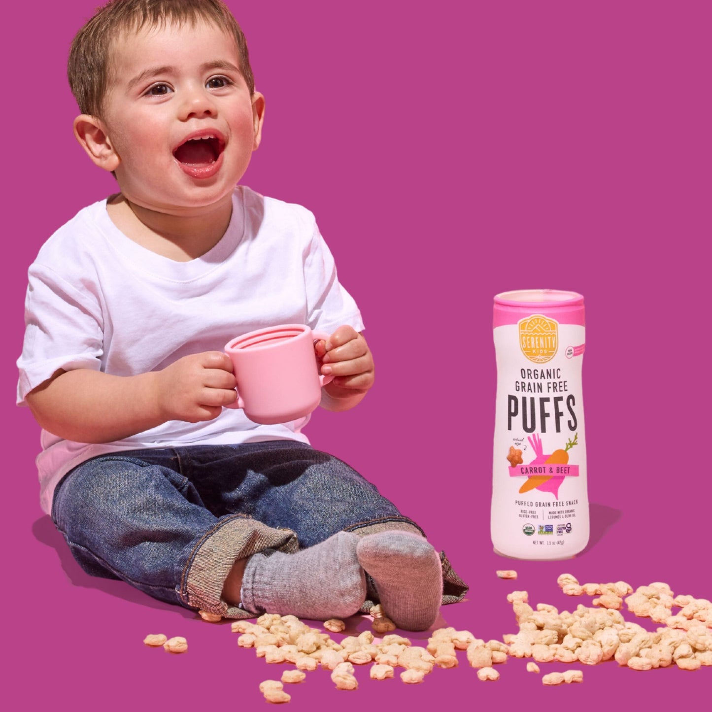 Serenity Kids Grain Free Puffs - Carrot & Beet