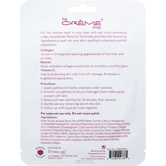 The Crème Shop How Do Eye Look Youthful Undereye Patches