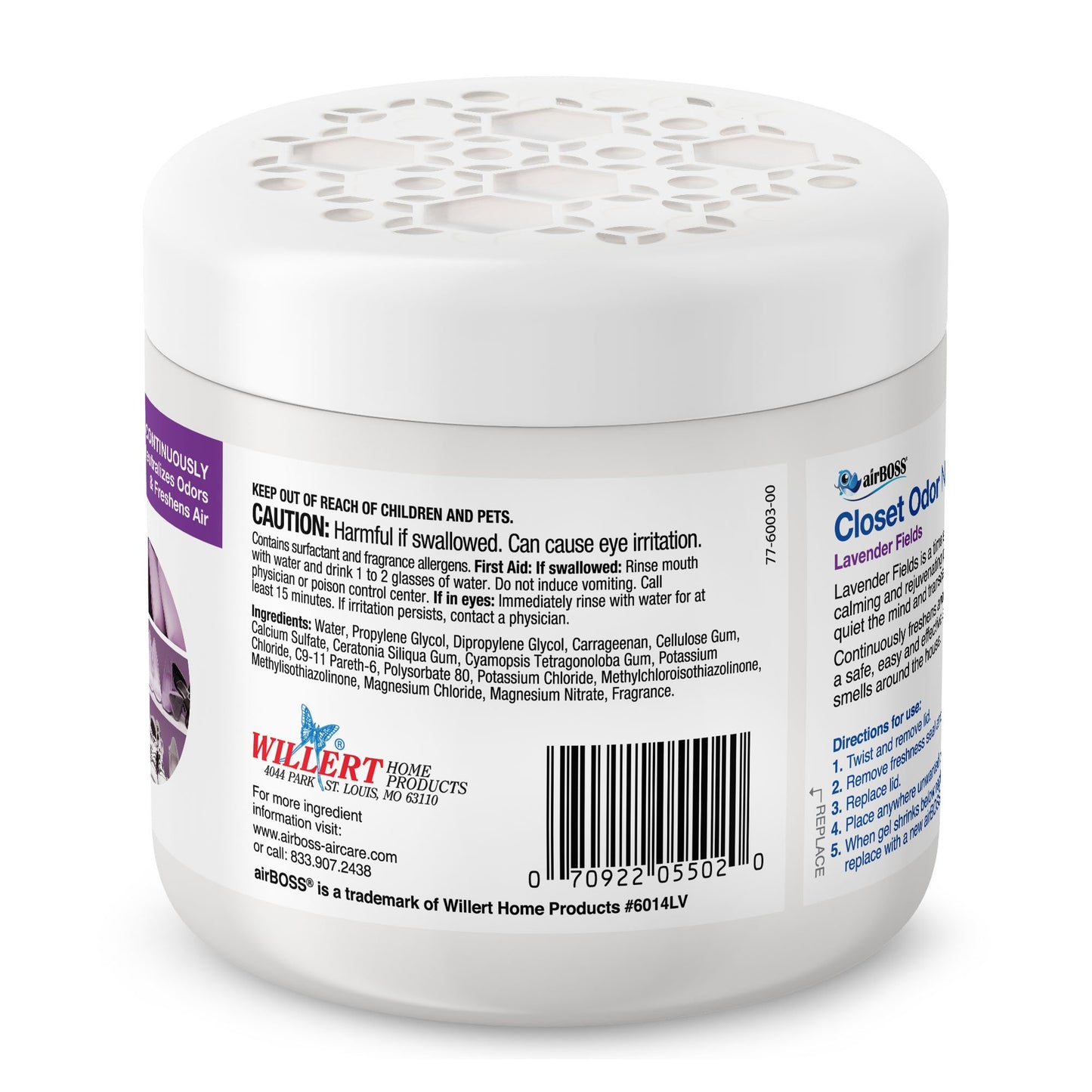 airBOSS Closet Odor Neutralizer - Lavender Fields