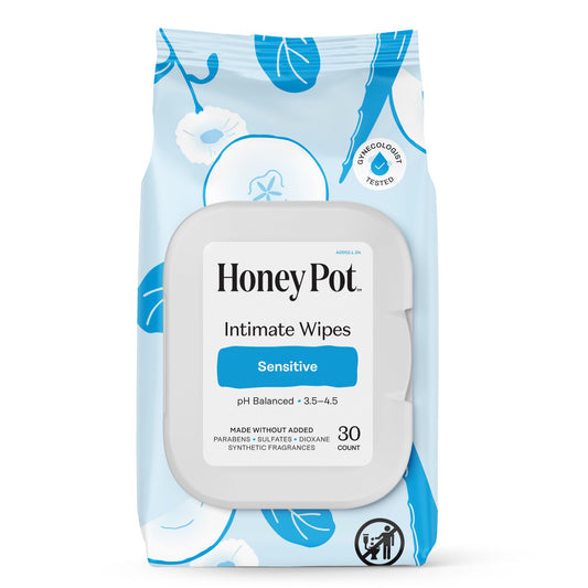 The Honey Pot Intimate Daily Wipes - Sensitive
