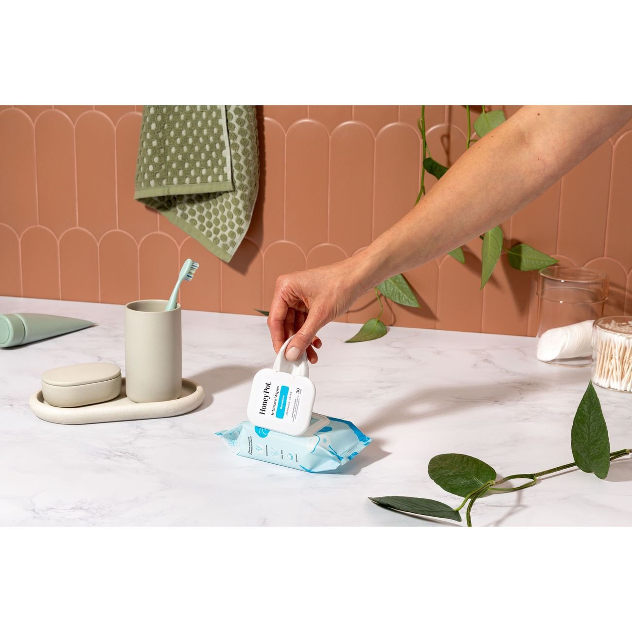 The Honey Pot Intimate Daily Wipes - Sensitive