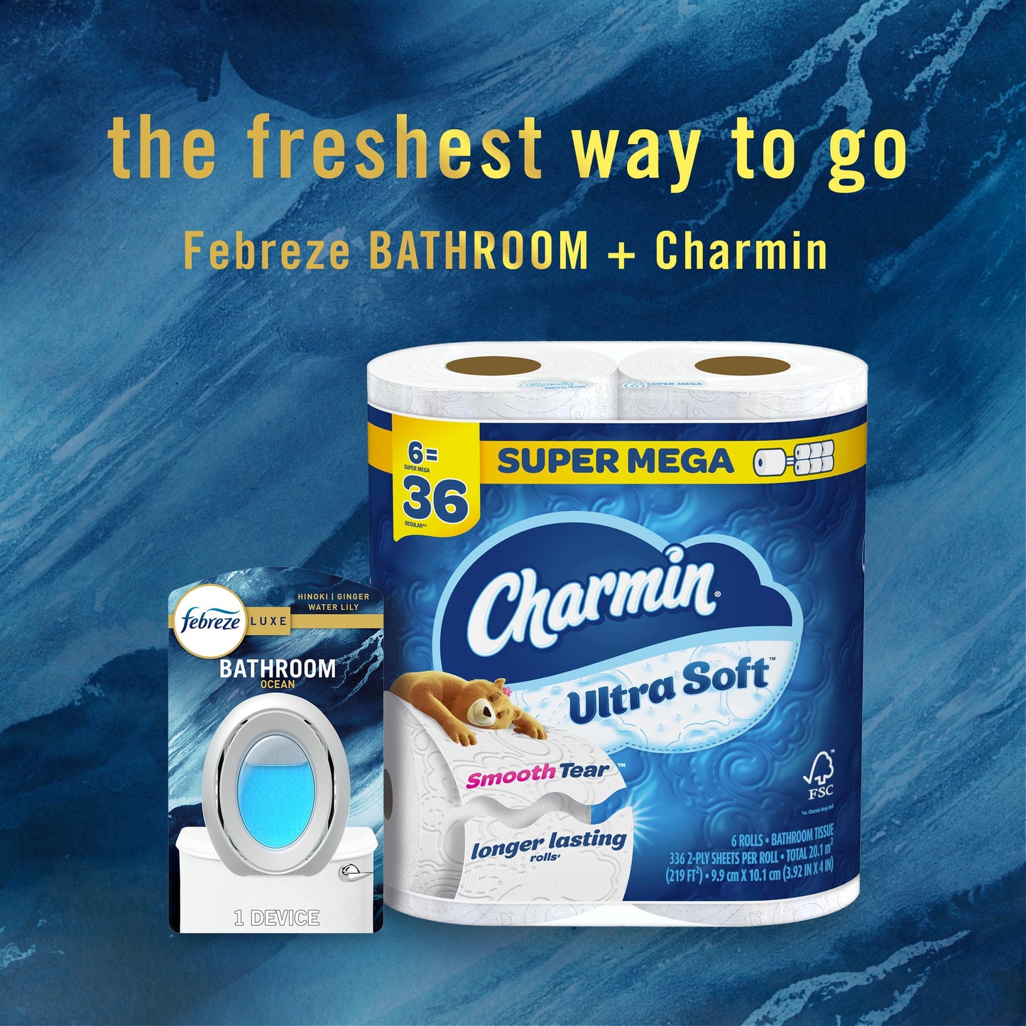 Febreze Bathroom Air Freshner - Ocean