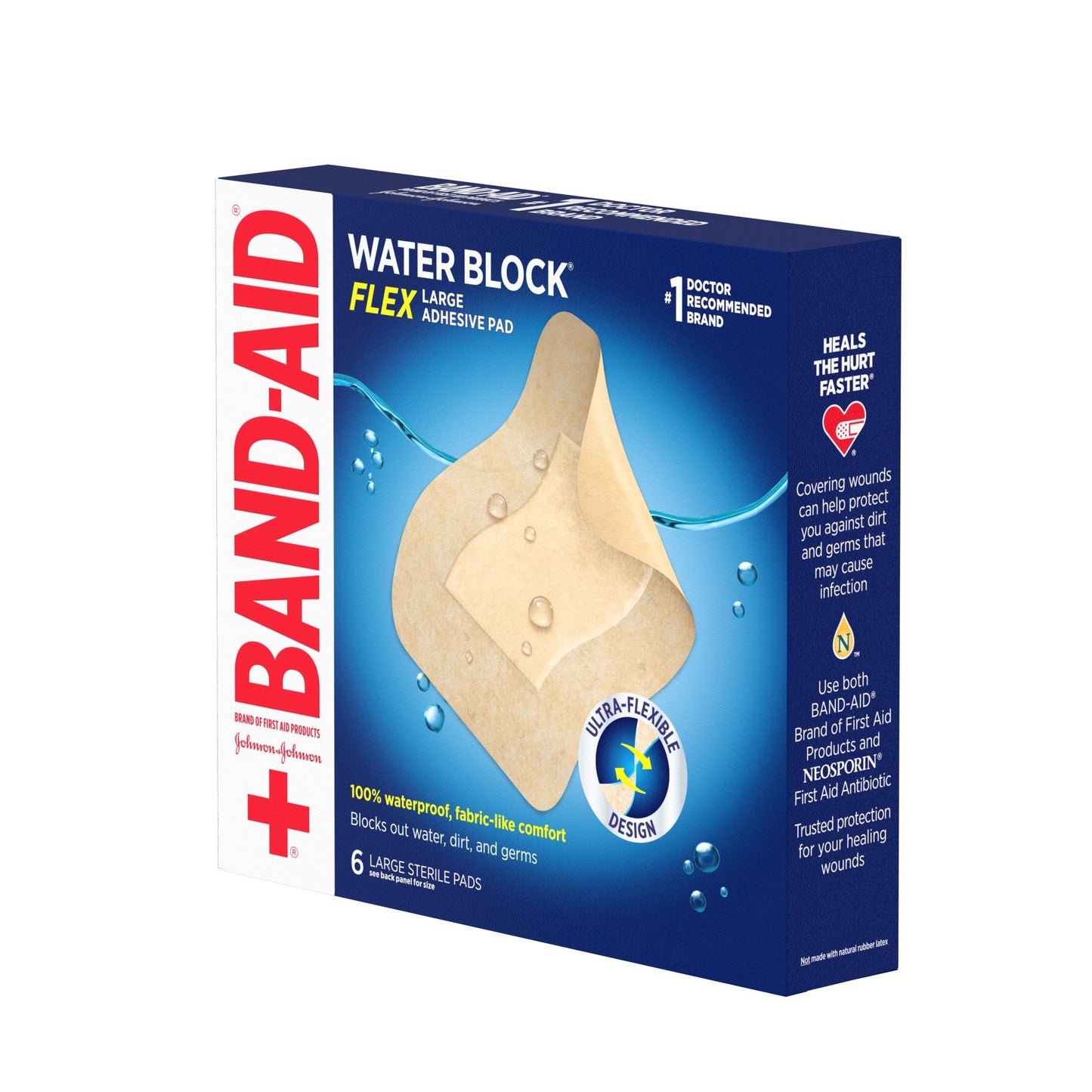 Band-Aid Water Block Flex Adhesive Pads - Large