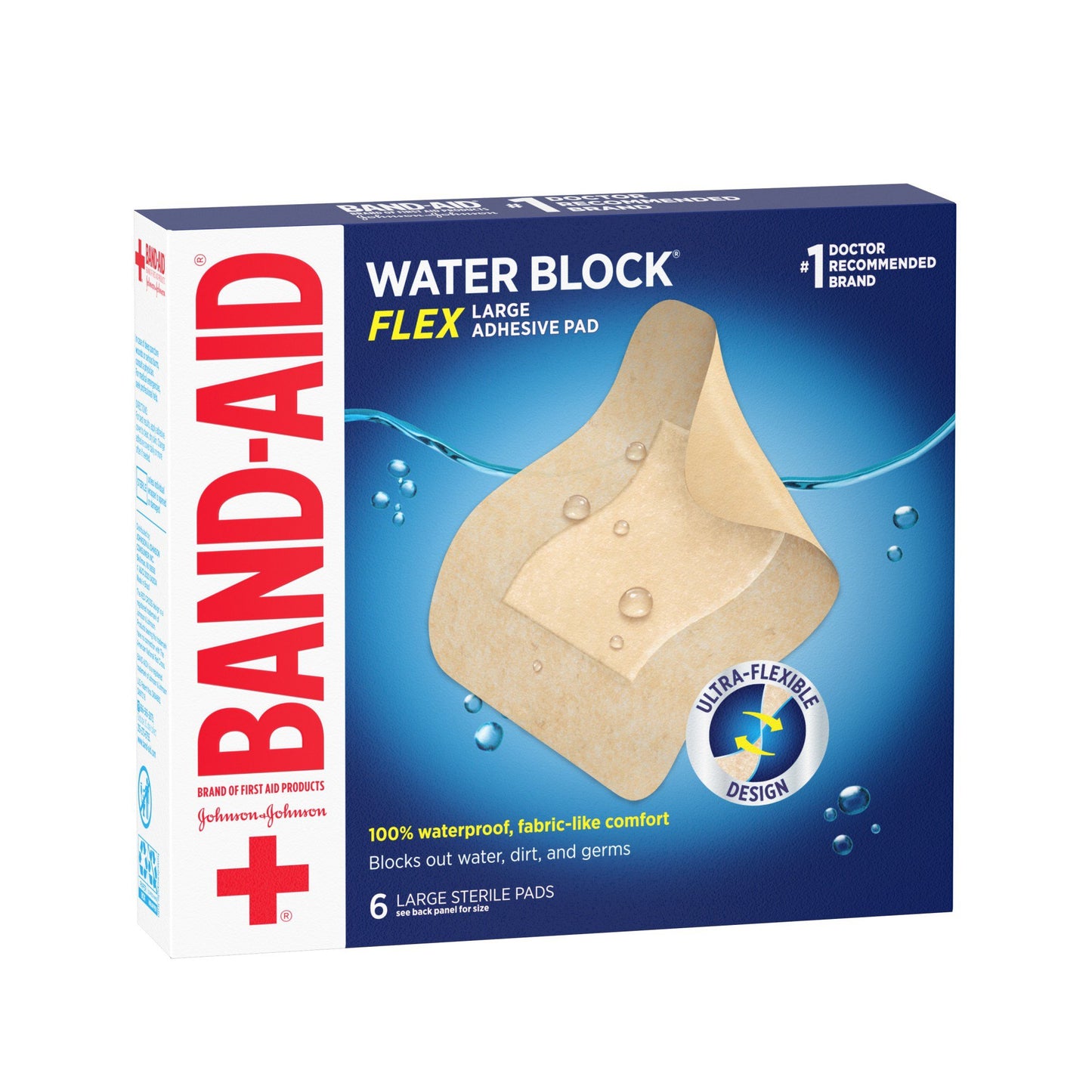 Band-Aid Water Block Flex Adhesive Pads - Large