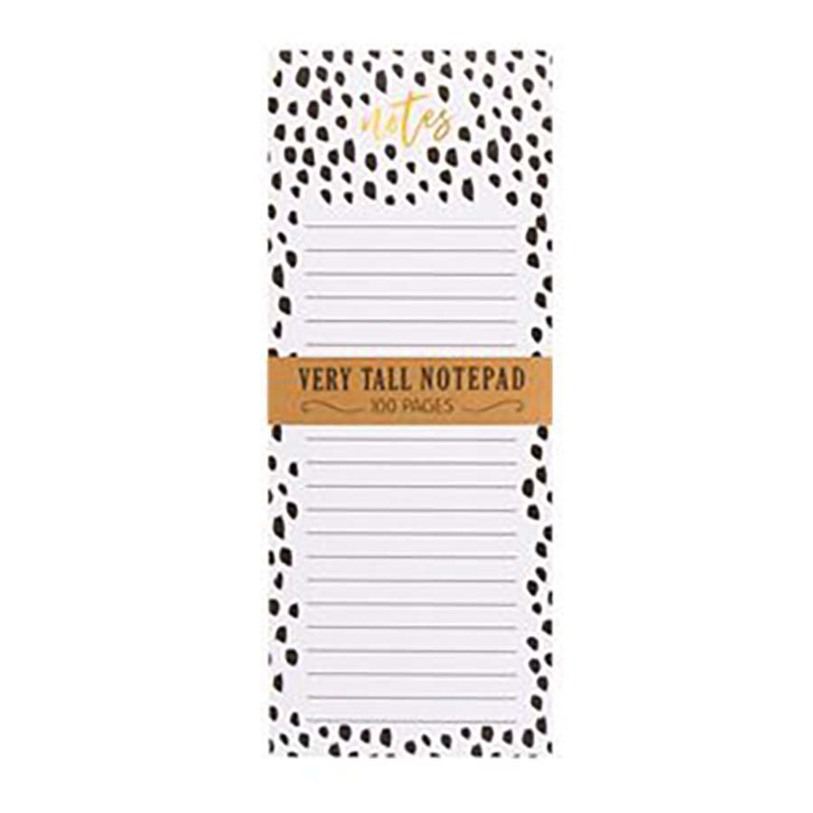 Eccolo Very Tall Magnetic Notepad - Black/White