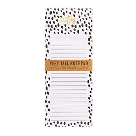 Eccolo Very Tall Magnetic Notepad - Black/White