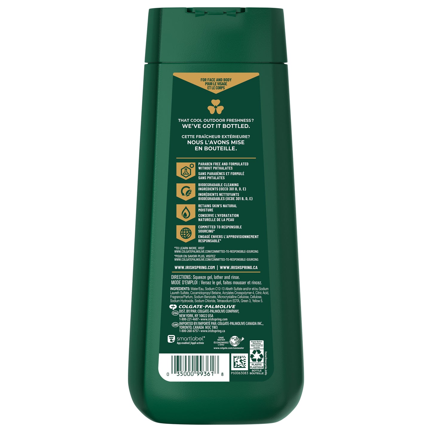 Irish Spring Active Scrub Body Wash for Men