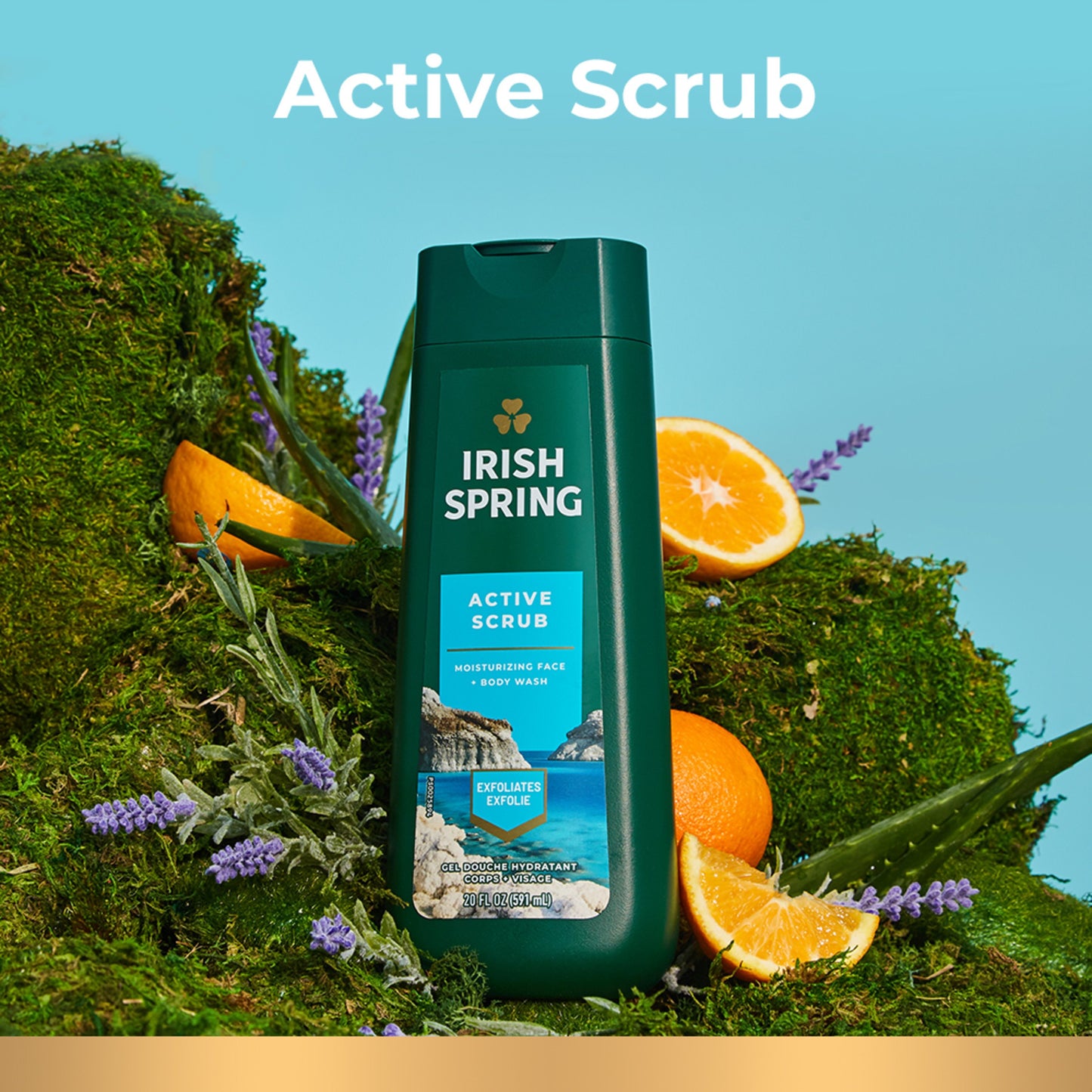 Irish Spring Active Scrub Body Wash for Men