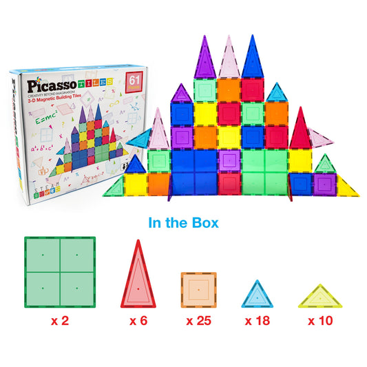 Picasso Tiles 3-D Magnetic Building Tiles