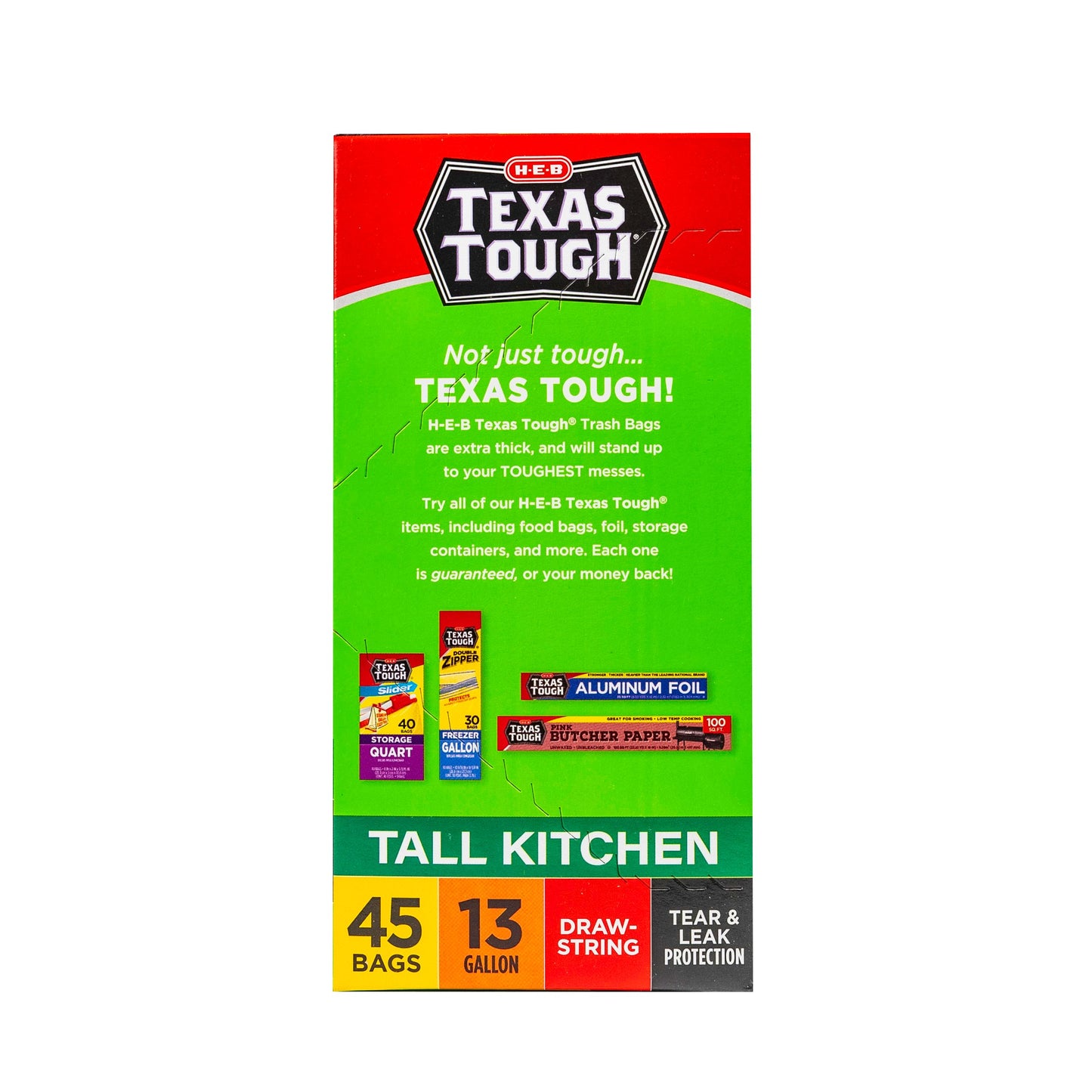 H-E-B Texas Tough Tall Kitchen Trash Bags, 13 Gallon - Fresh Scent