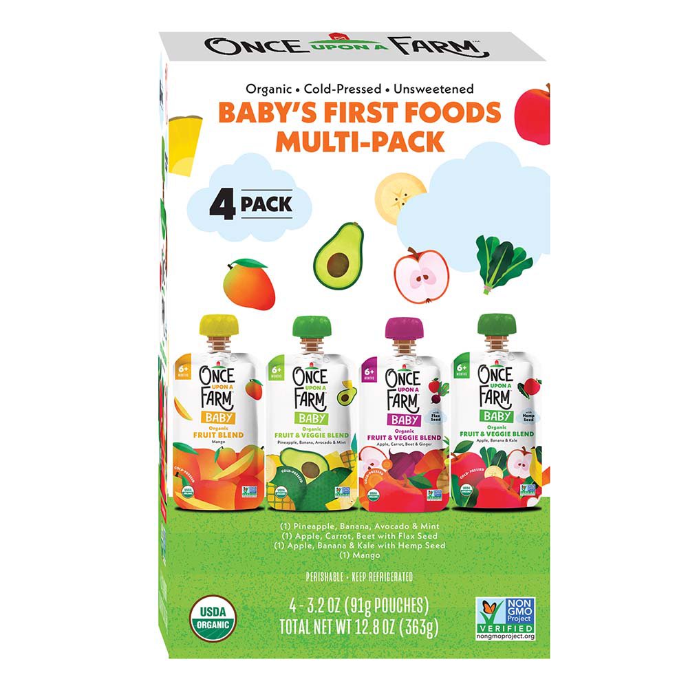Once Upon a Farm Baby's First Foods Organic Pouches - Multi-Pack