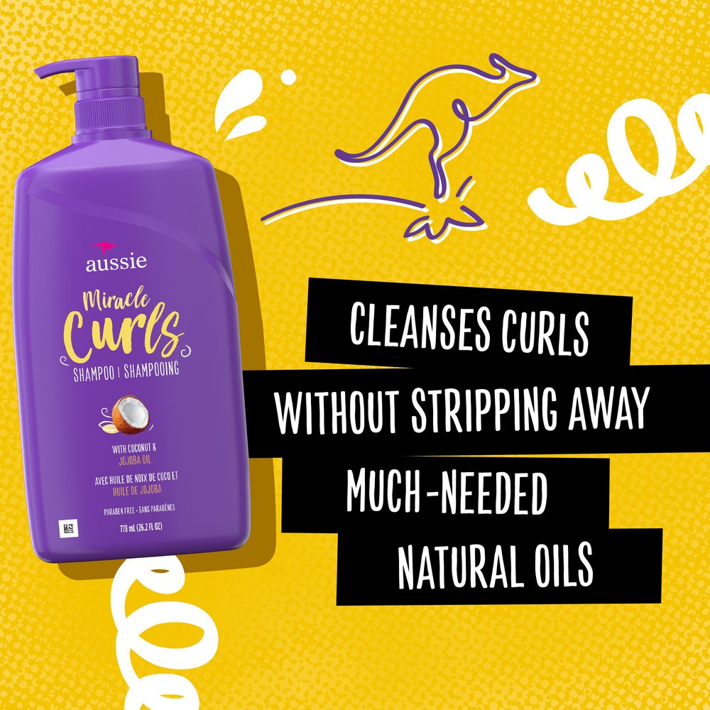 Aussie Miracle Curls Shampoo - Coconut & Jojoba Oil