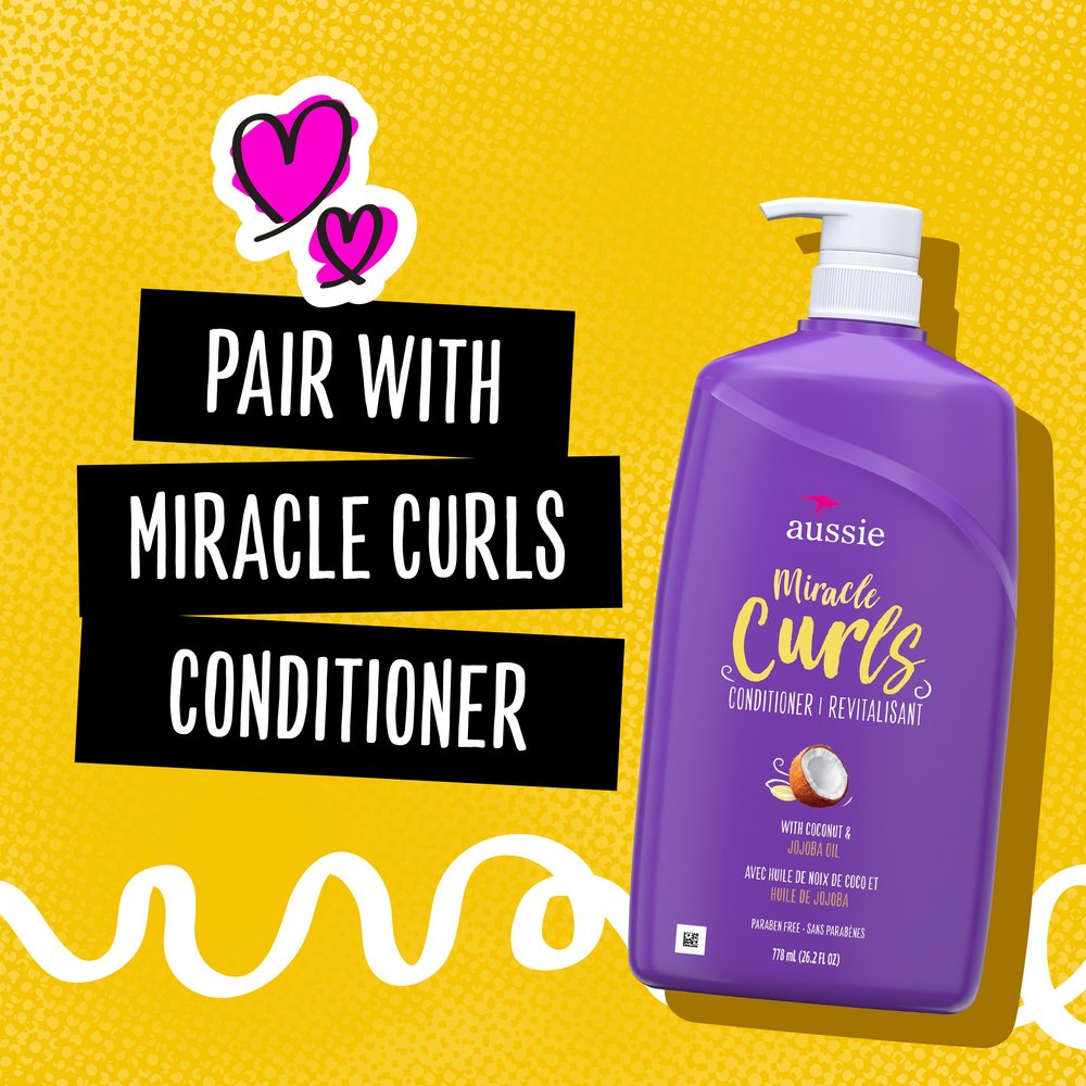 Aussie Miracle Curls Shampoo - Coconut & Jojoba Oil