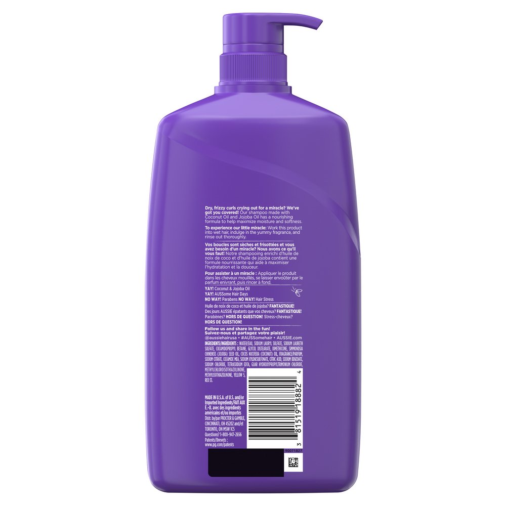 Aussie Miracle Curls Shampoo - Coconut & Jojoba Oil