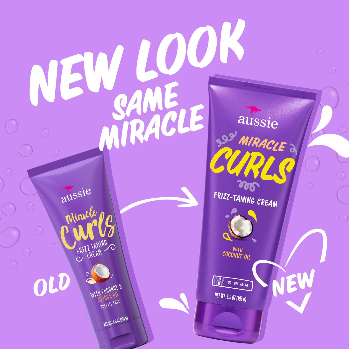 Aussie Miracle Curls Frizz Taming Cream