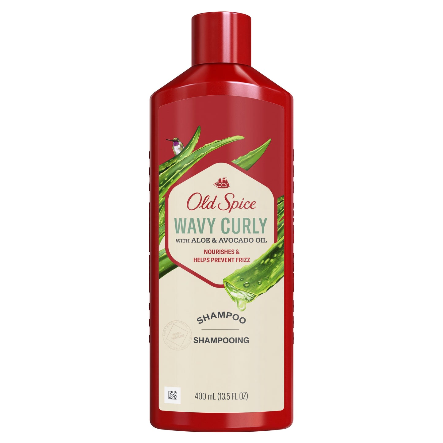 Old Spice Wavy Curly Shampoo - Aloe & Avocado Oil
