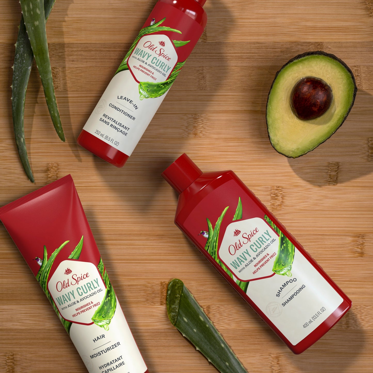 Old Spice Wavy Curly Shampoo - Aloe & Avocado Oil