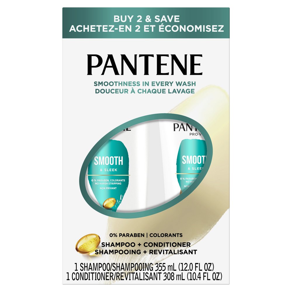Pantene Pro-V Smooth & Sleek Shampoo + Conditioner