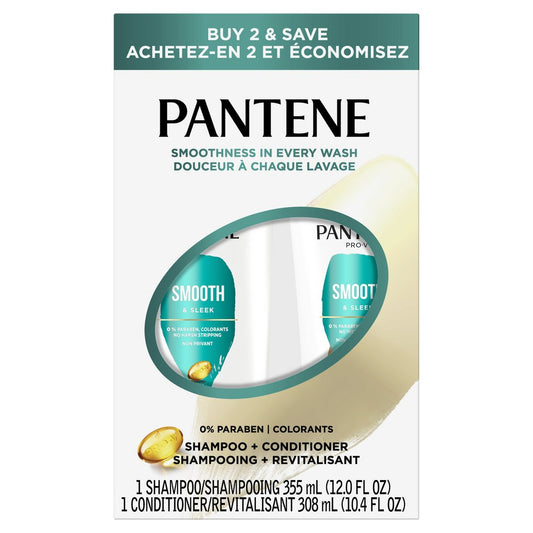 Pantene Pro-V Smooth & Sleek Shampoo + Conditioner