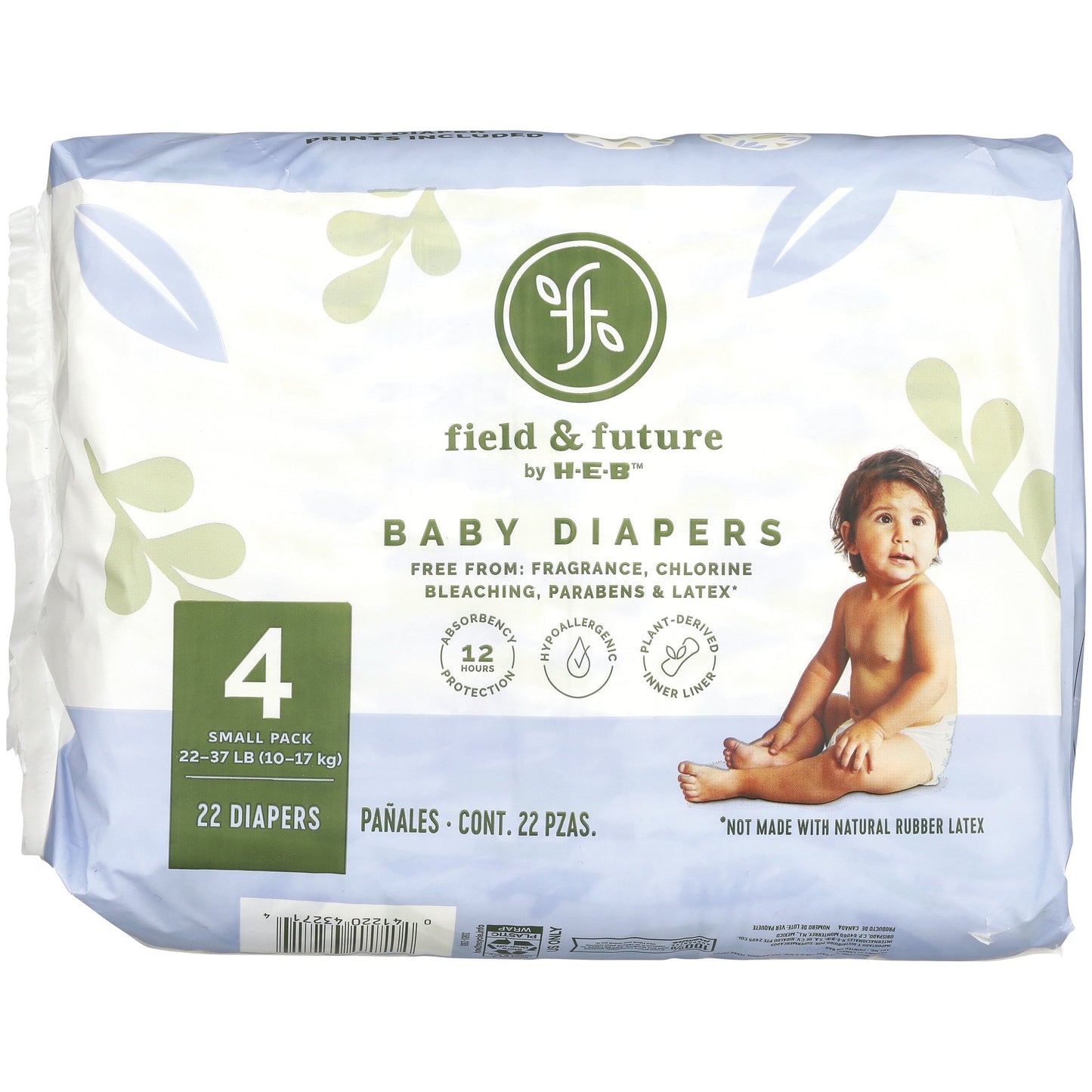 Field & Future by H-E-B Small Pack Baby Diapers - Size 4