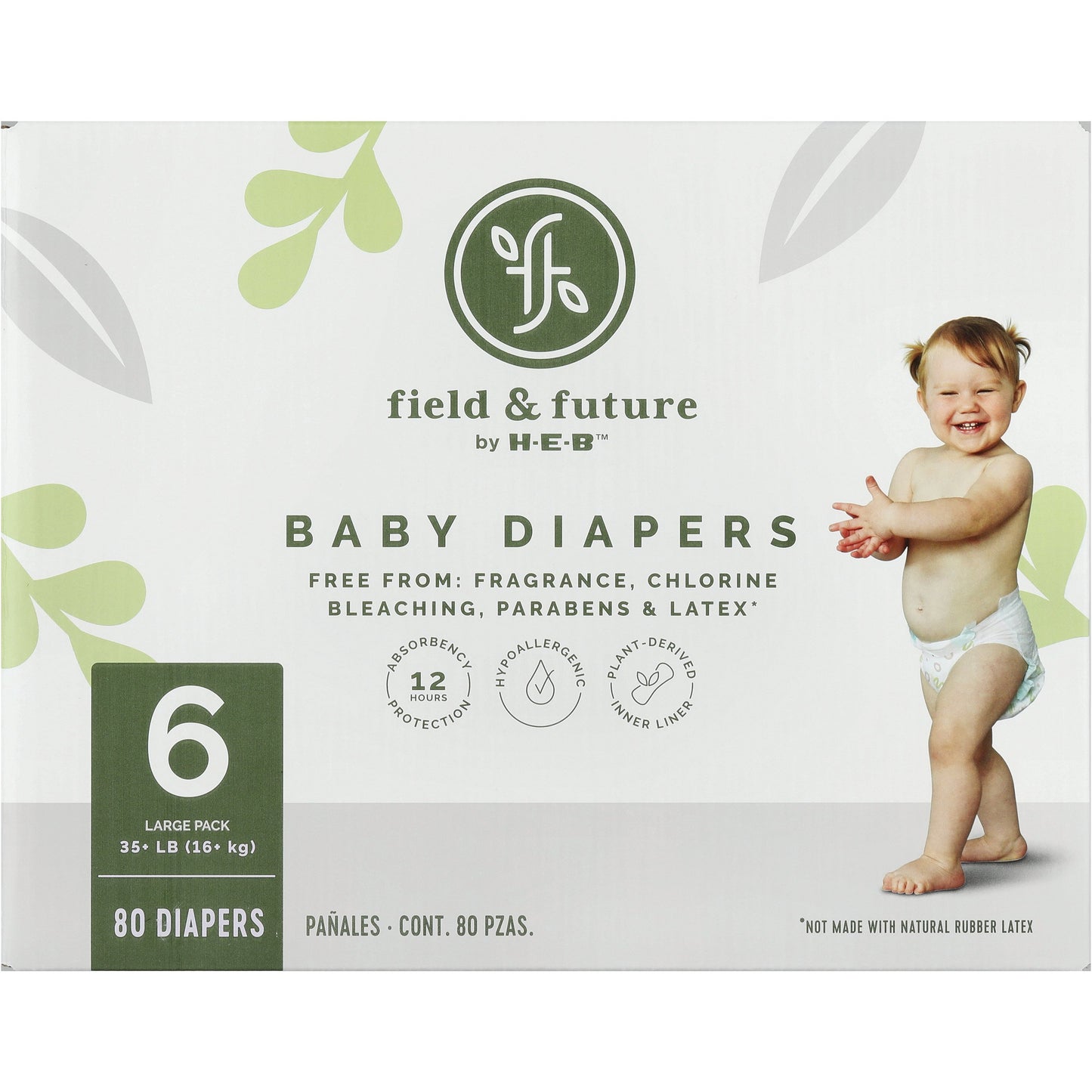 Field & Future by H-E-B Large Pack Baby Diapers - Size 6