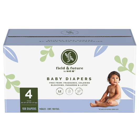 Field & Future by H-E-B Value Pack Baby Diapers  - Size 4