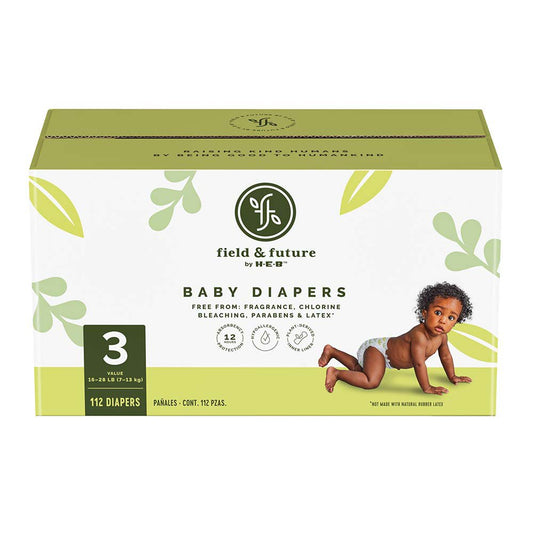 Field & Future by H-E-B Value Pack Baby Diapers - Size 3