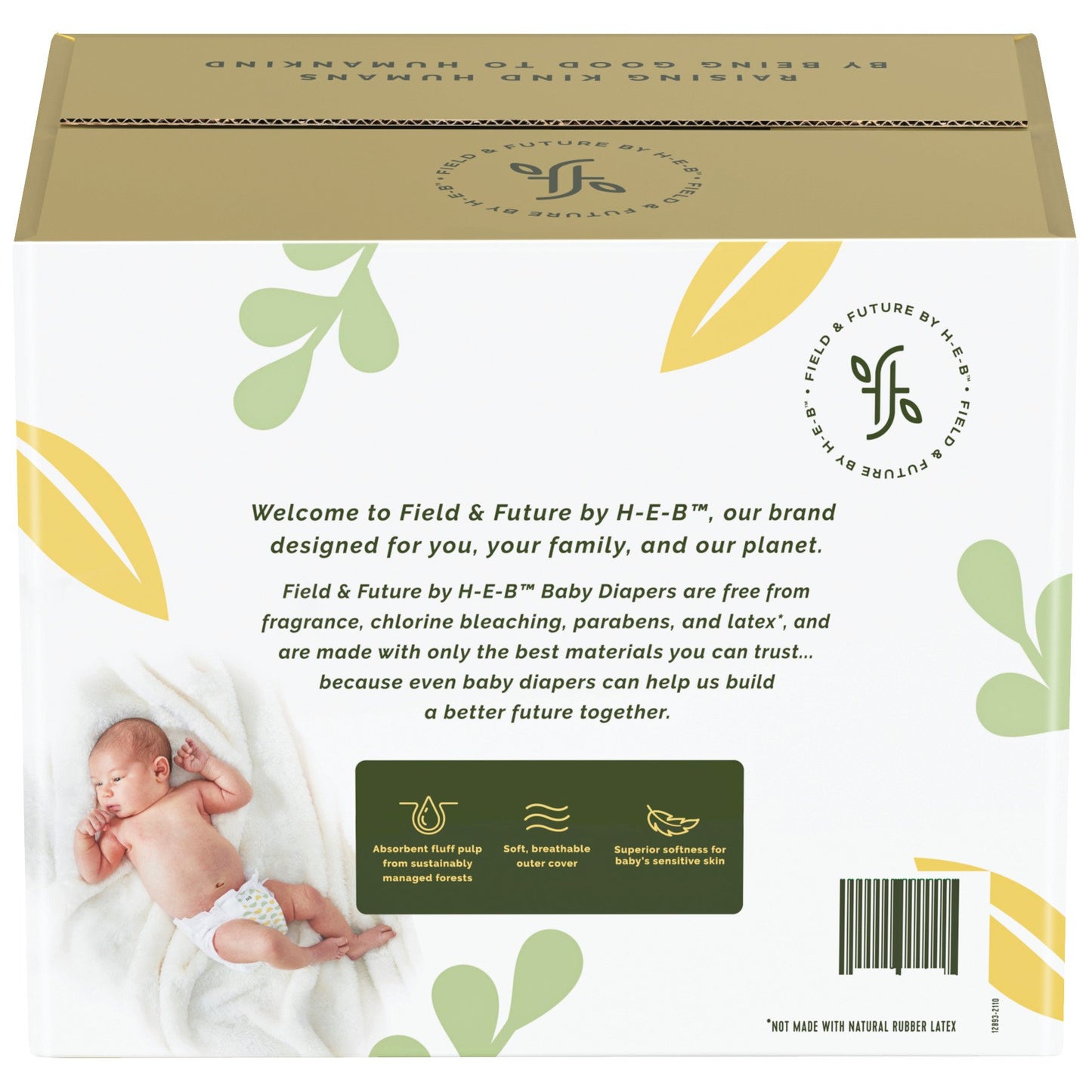 Field & Future by H-E-B Plus Pack Baby Diapers - Newborn