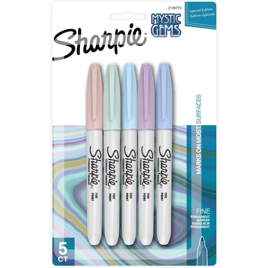 Sharpie Mystic Gems Fine Tip Permanent Markers - Assorted Ink