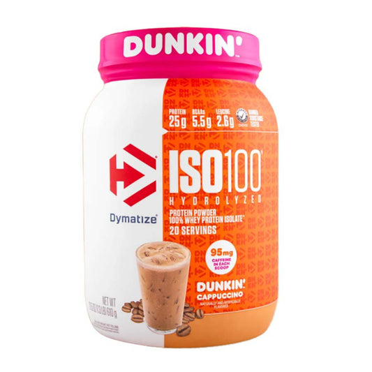Dymatize ISO100 Hydrolyzed Whey 25g Protein Powder - Dunkin' Cappuccino