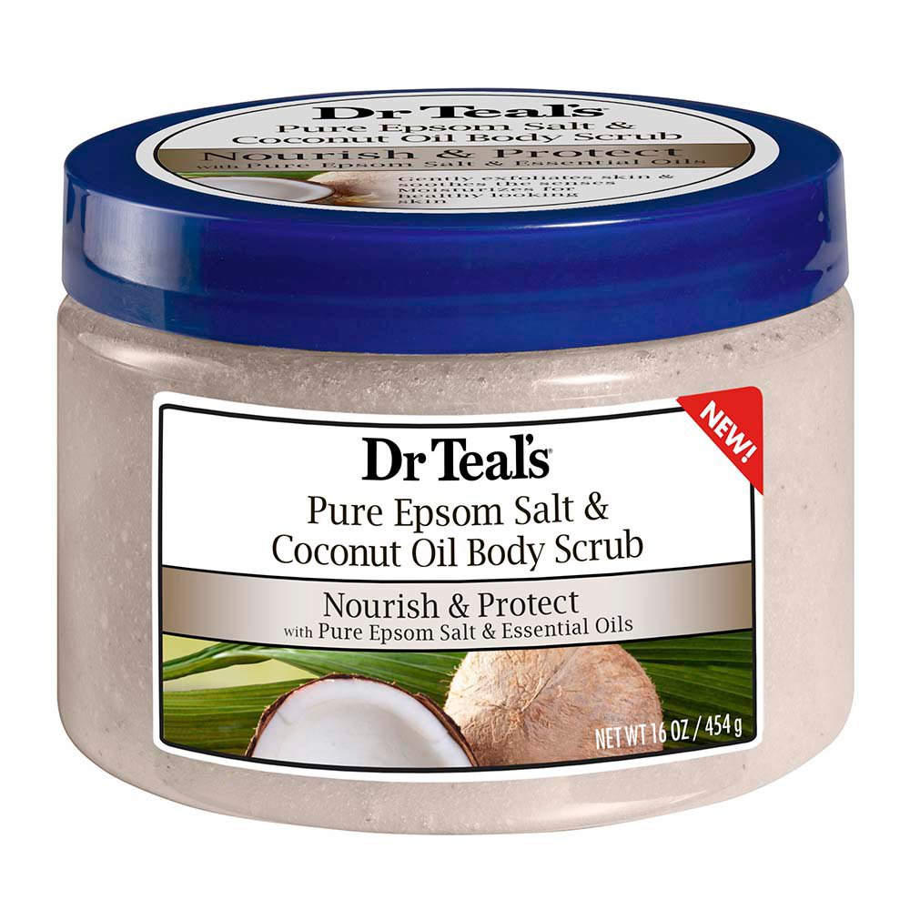 Dr Teal's Pure Epsom Salt & Coconut Oil Body Scrub - Nourish & Protect