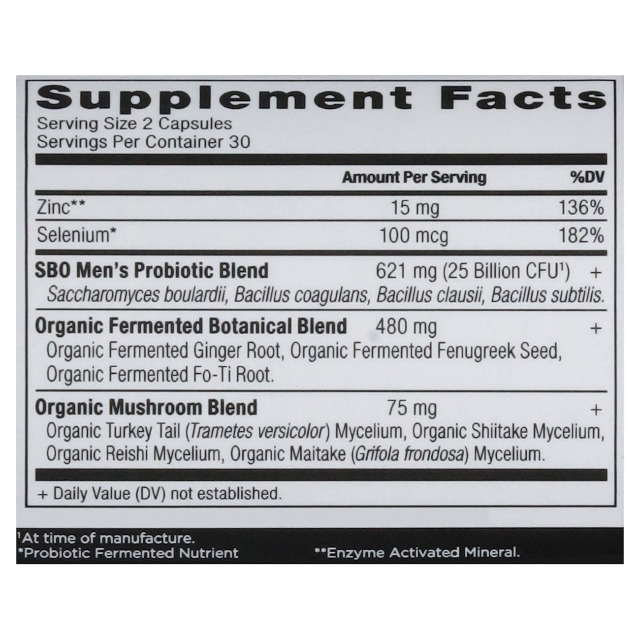 Ancient Nutrition Men's SBO Probiotics Capsules