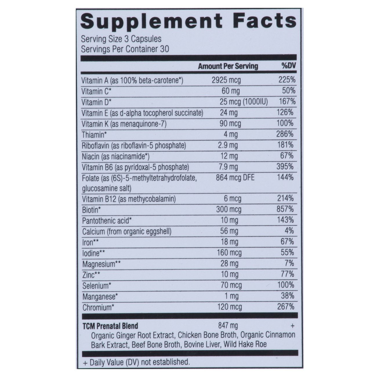 Ancient Nutrition Prenatal Multivitamin Capsules