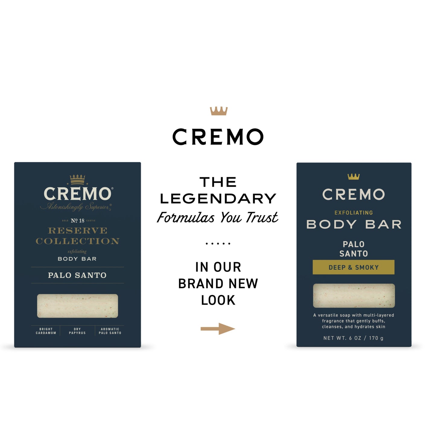 Cremo Exfoliating Body Bar - Palo Santo