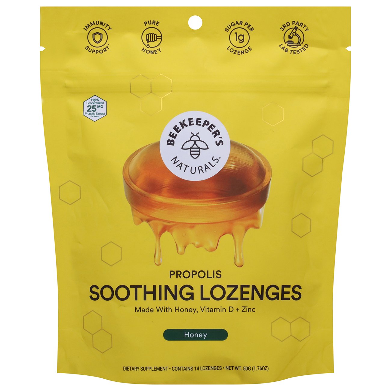 Beekeeper's Naturals Propolis & Honey Soothing Lozenges