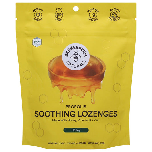 Beekeeper's Naturals Propolis & Honey Soothing Lozenges