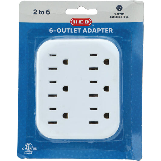 H-E-B 6-Outlet Power Adapter