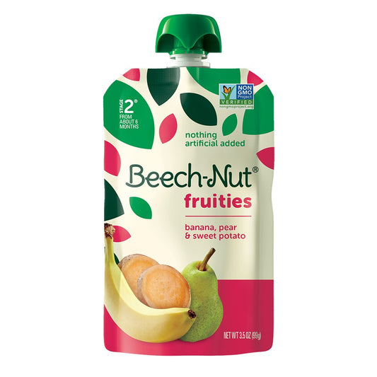 Beech-Nut Fruities Pouch - Banana Pear & Sweet Potato