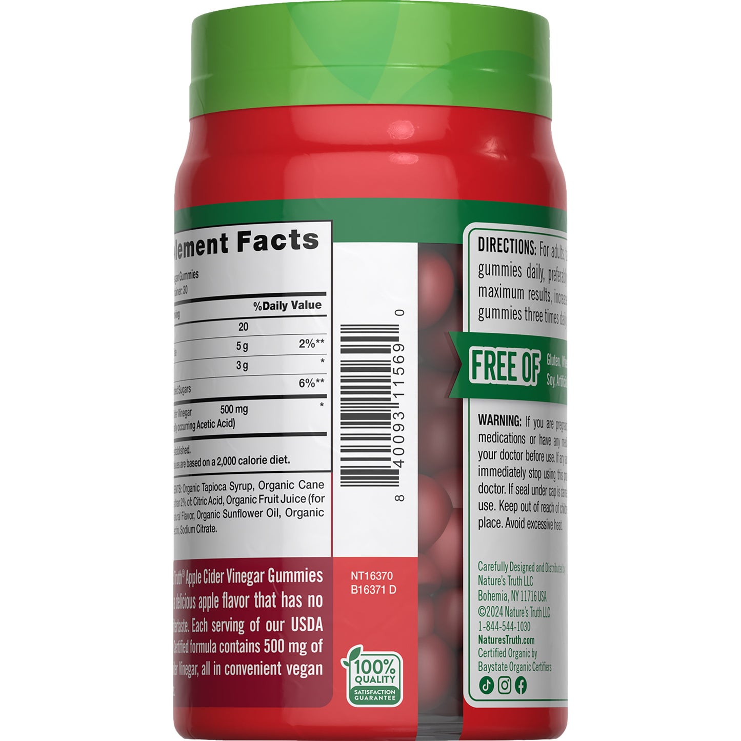 Nature's Truth Organic Apple Cider Vinegar Gummies