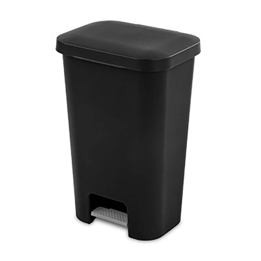 Sterlite StepOn Wastebasket - Black
