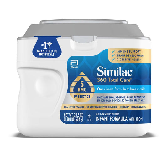Similac 360 Total Care Infant Formula Powder with 5 HMO Prebiotics Tub