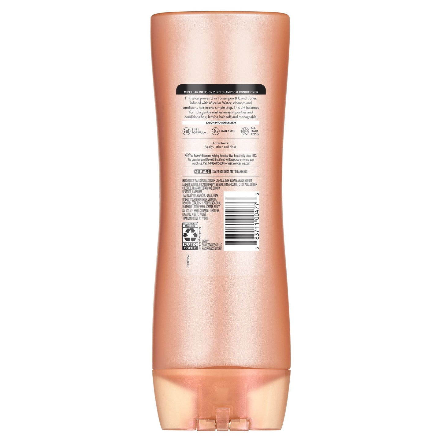 Suave Micellar Infusion 2-In-1 Purifying Shampoo & Conditioner