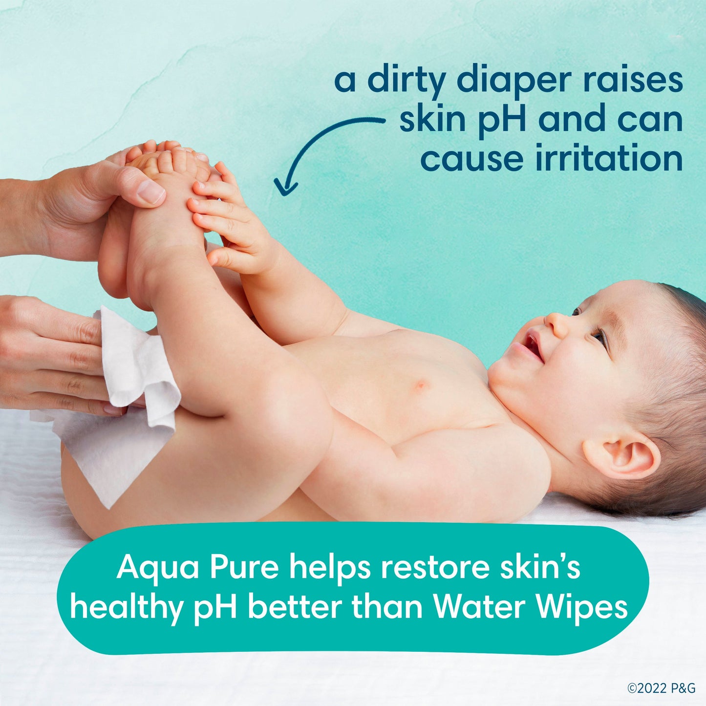 Pampers Aqua Pure Baby Wipes with Pop-Top